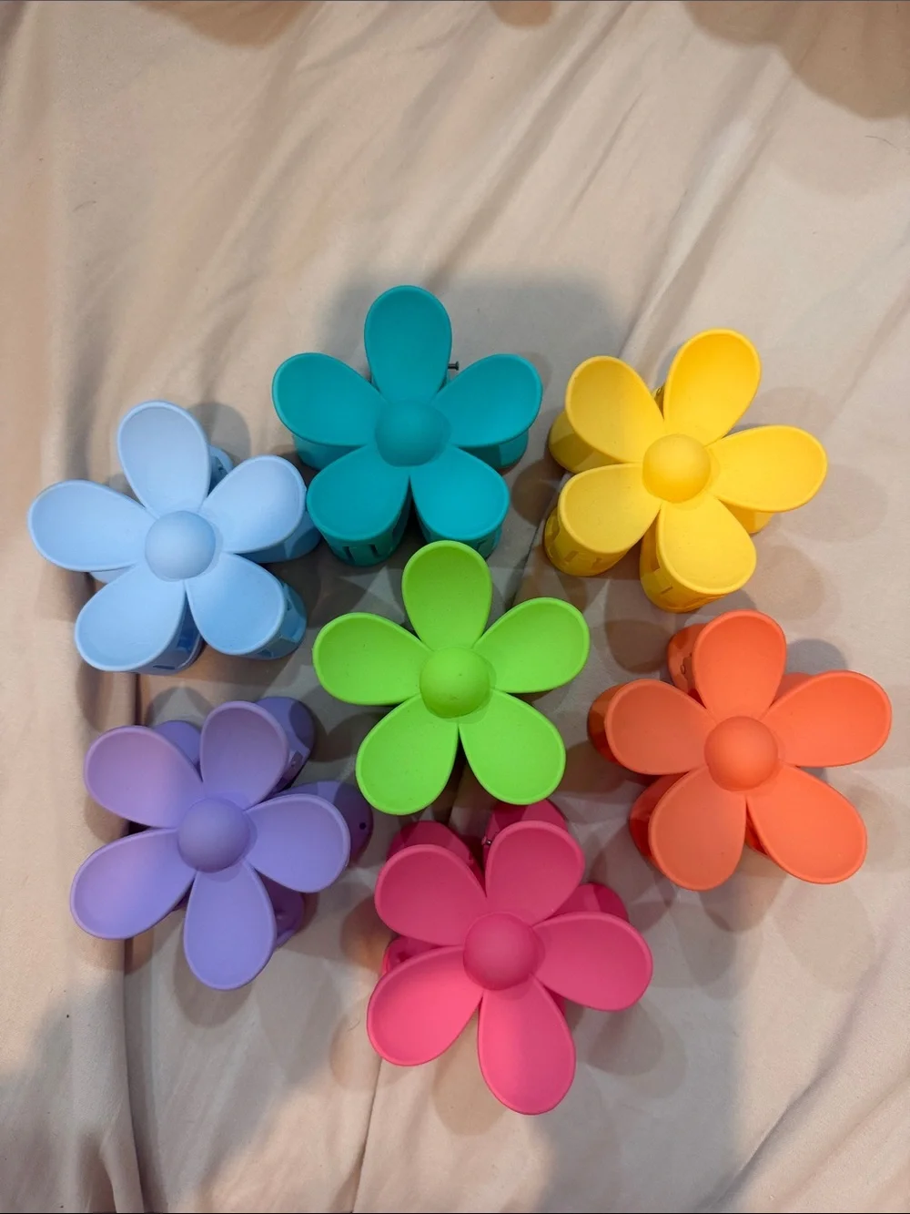 Bright Flower Clip Set - Multicolor Daisy Hair/Accessory Clips